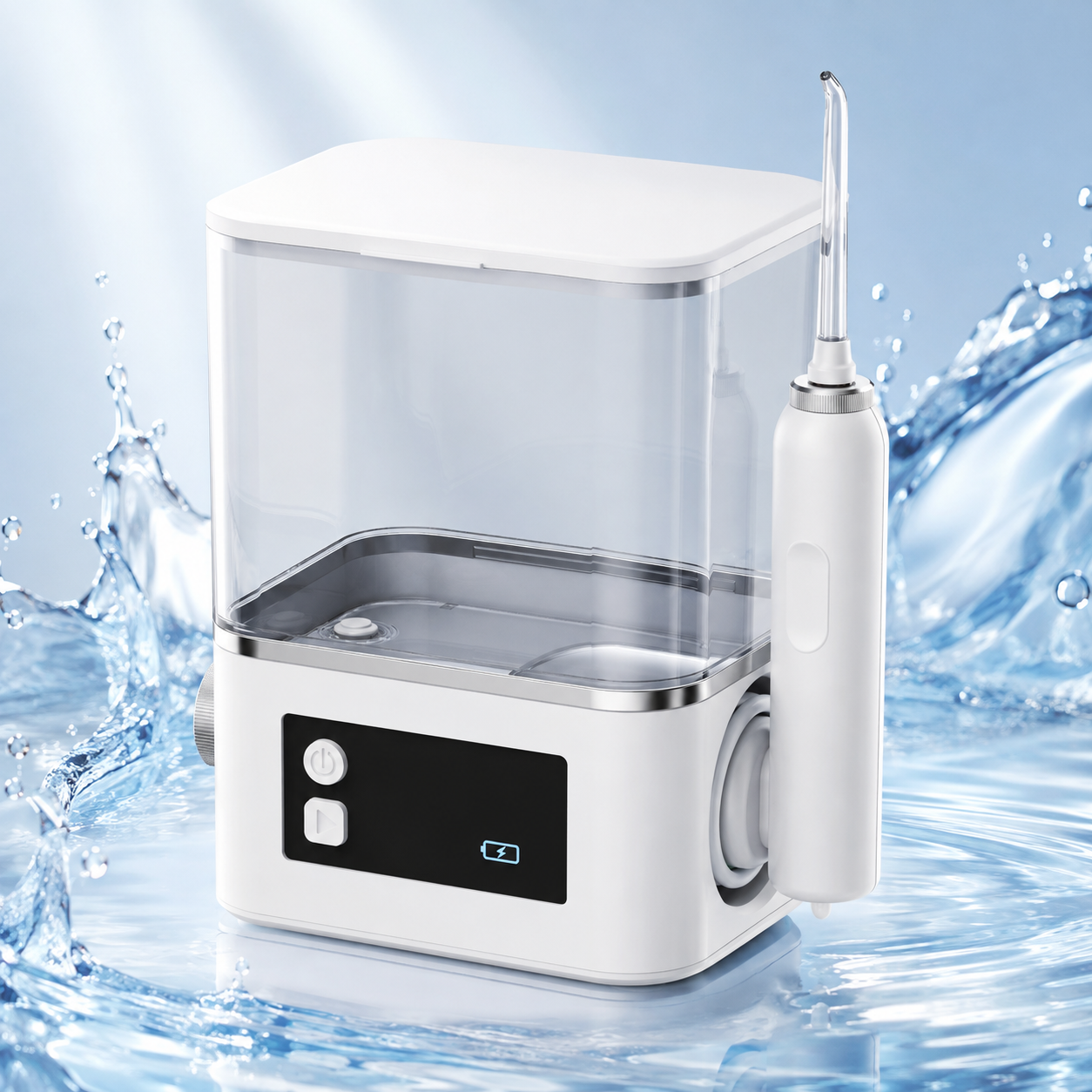 Dentson Countertop Water Flosser – 1000ML Large-Capacity Oral Irrigator