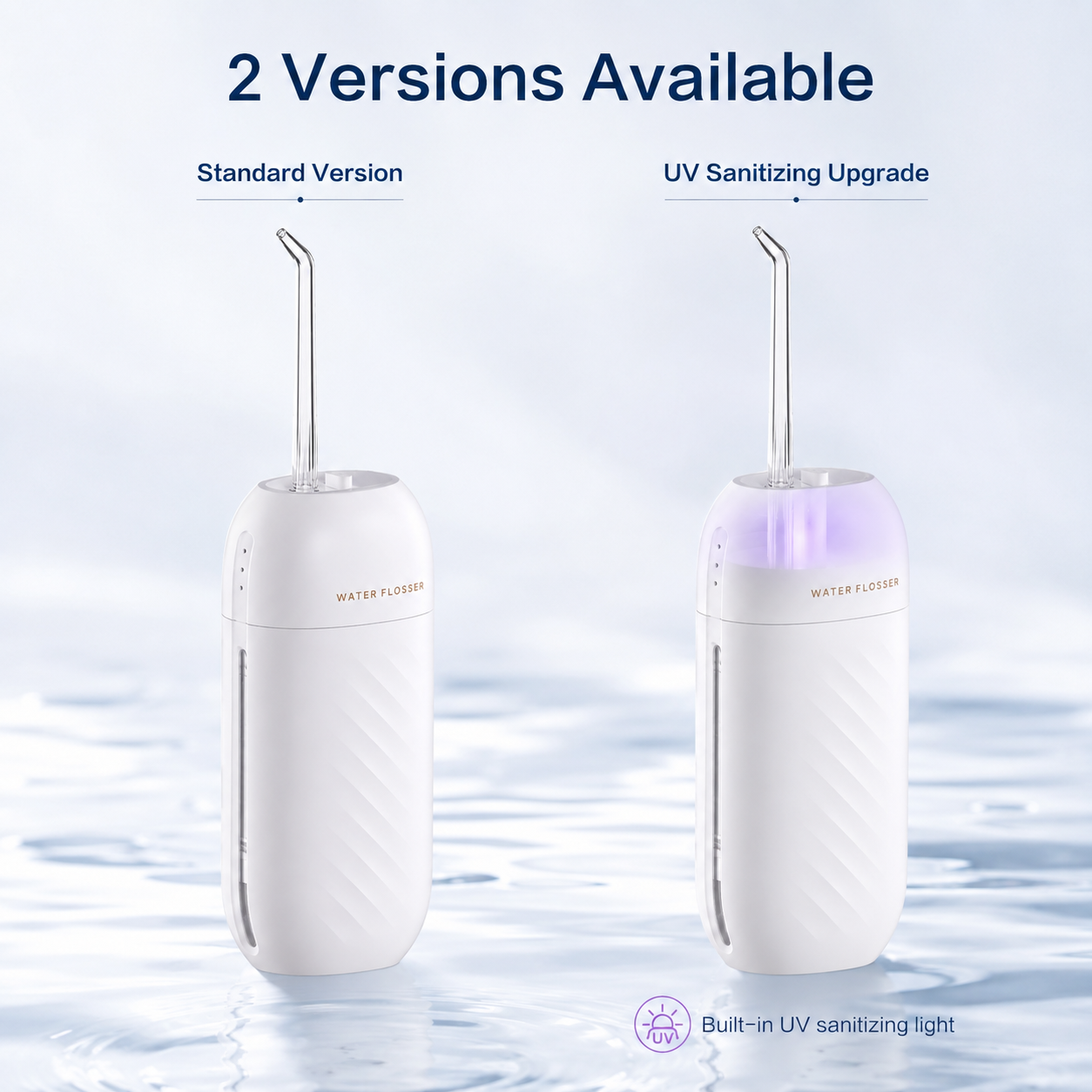 Dentson Portable Water Flosser – Standard or UV Sanitizing Edition