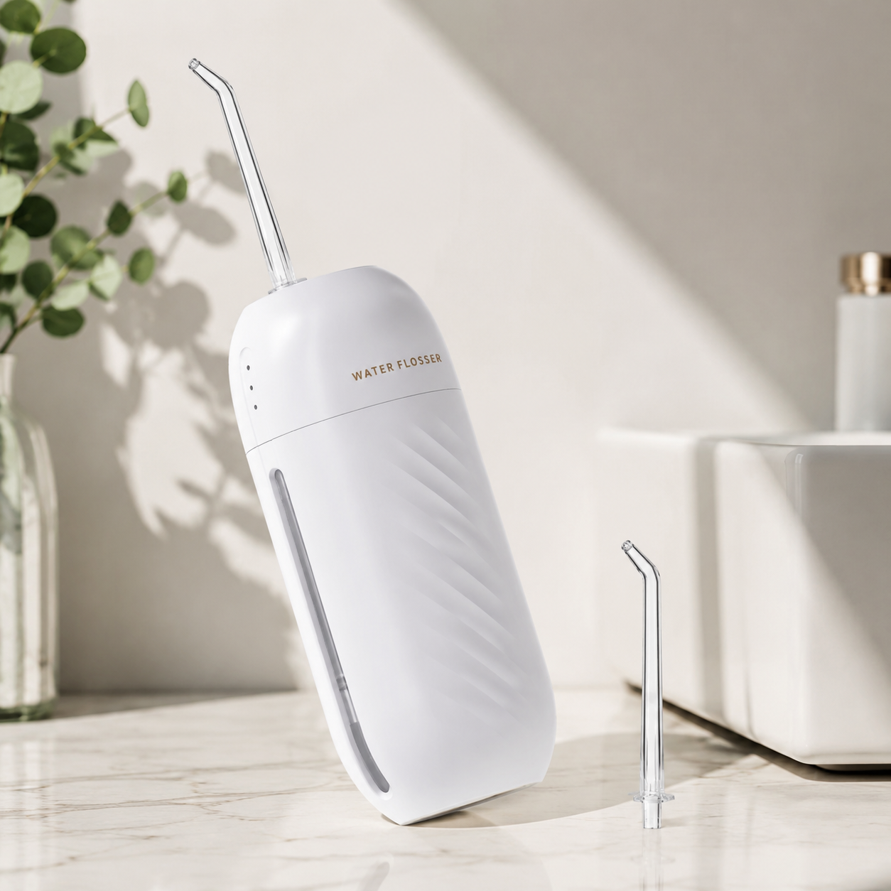 Portable Cordless Water Flosser – 3 Modes, USB-C Rechargeable