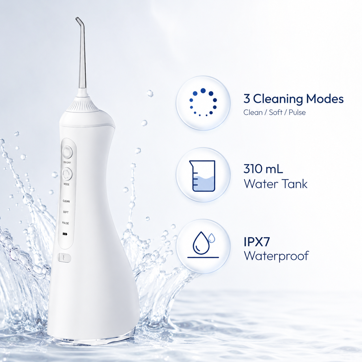 Dentson Cordless Water Flosser – Powerful Clean, Gentle Care