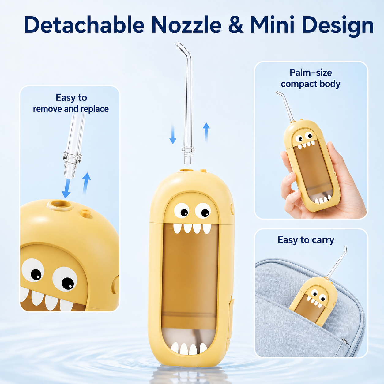 Dentson Mini Water Flosser – Standard or UV Sanitizing Edition