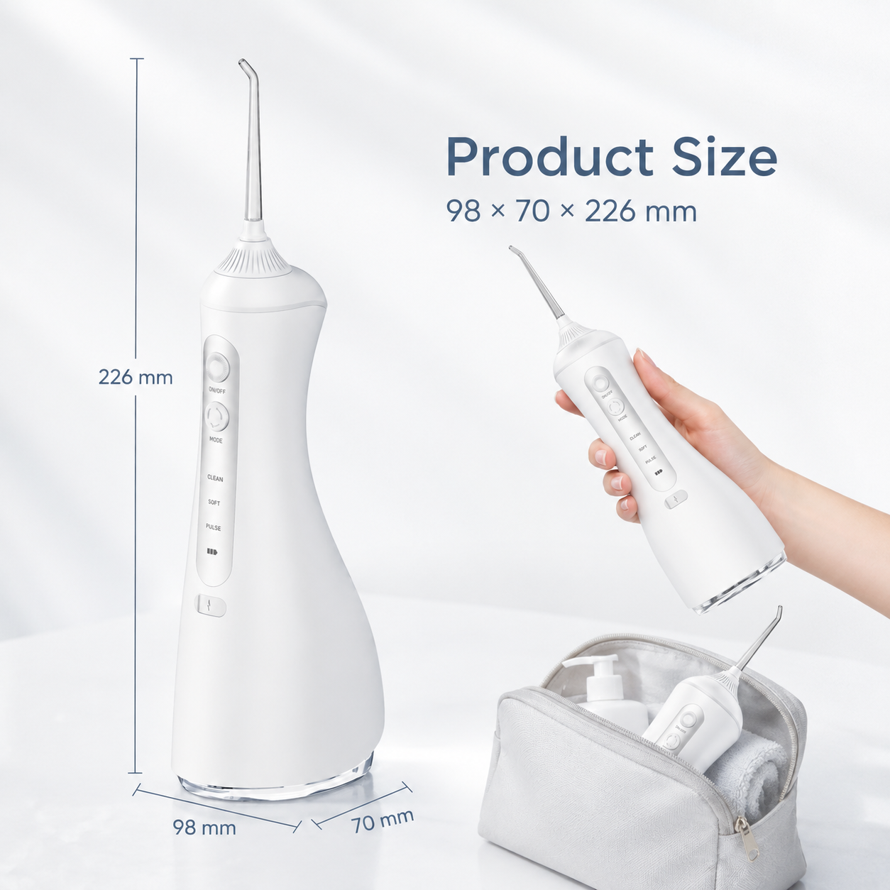 Dentson Cordless Water Flosser – Powerful Clean, Gentle Care