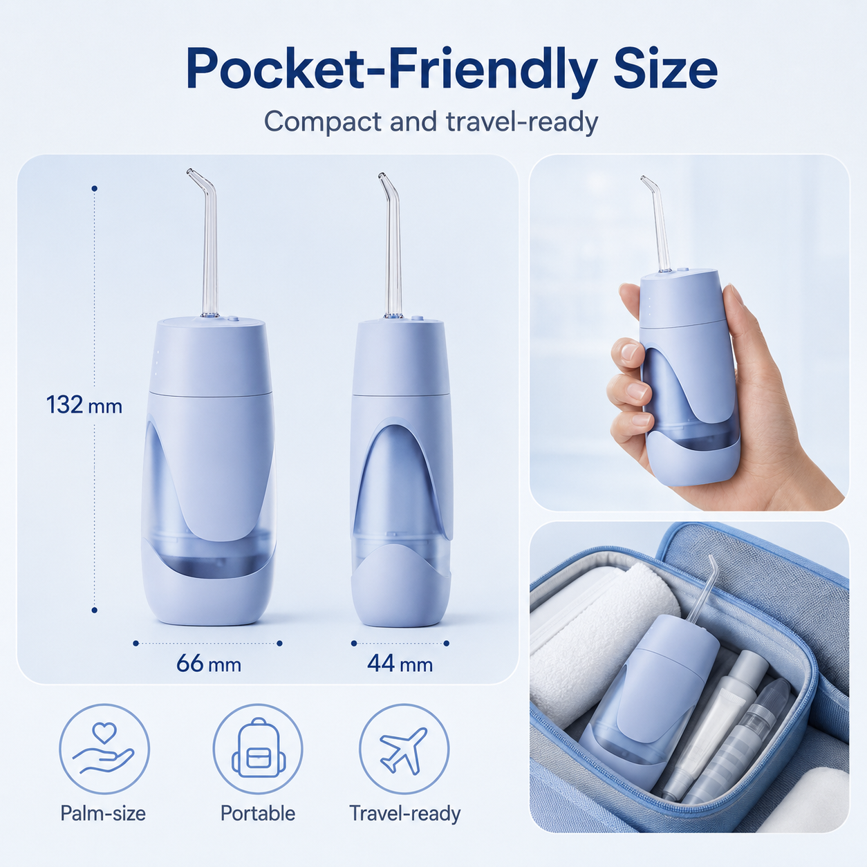 Dentson Portable Water Flosser – Standard or UV Sanitizing Edition