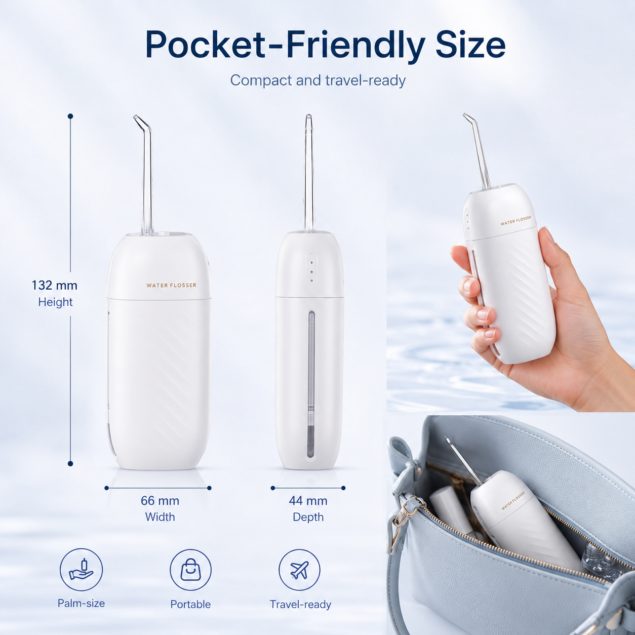 Dentson Portable Water Flosser – Standard or UV Sanitizing Edition