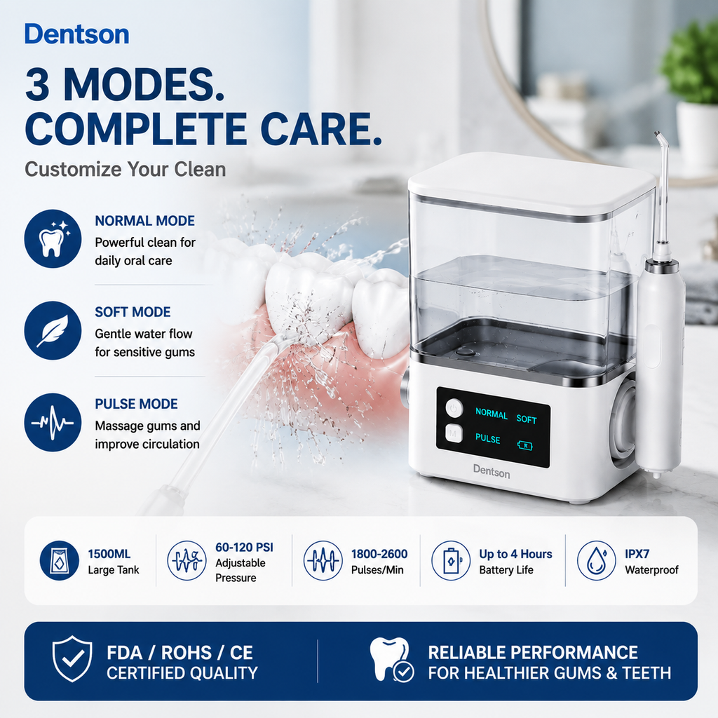 Dentson Home Water Flosser – Professional Deep Clean