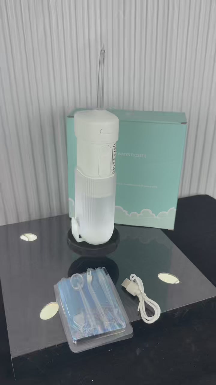 Portable Cordless Water Flosser with 4 Tips, 3 Modes & Type-C Charging S60